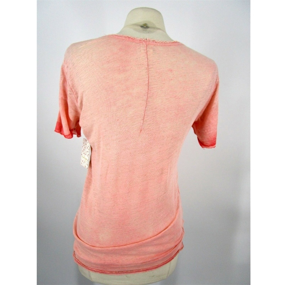 Free People Women Scoop Neck Top T-Shirt Sz S 2589 New without tags - Picture 2 of 7